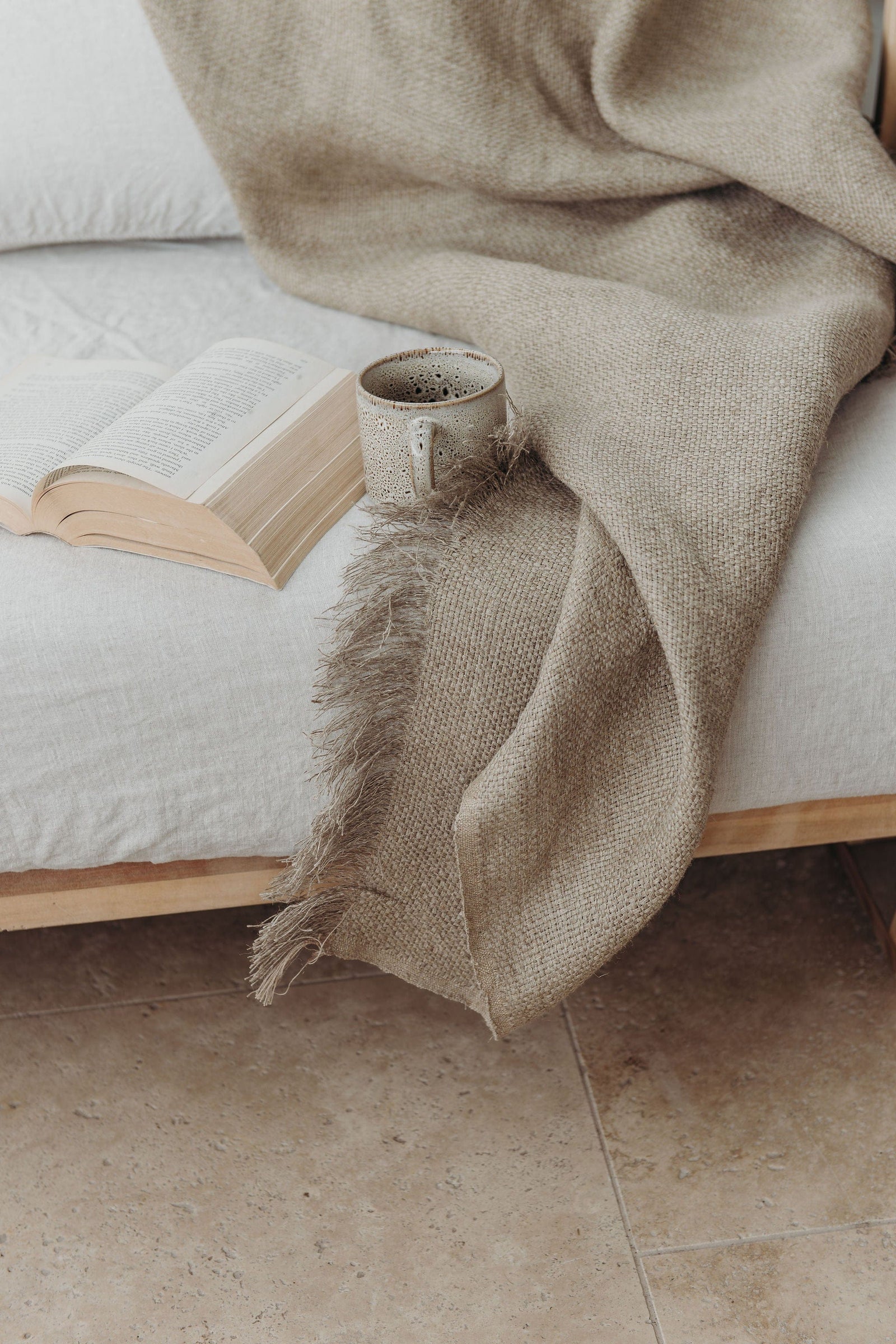Uma Throw - Natural Linen