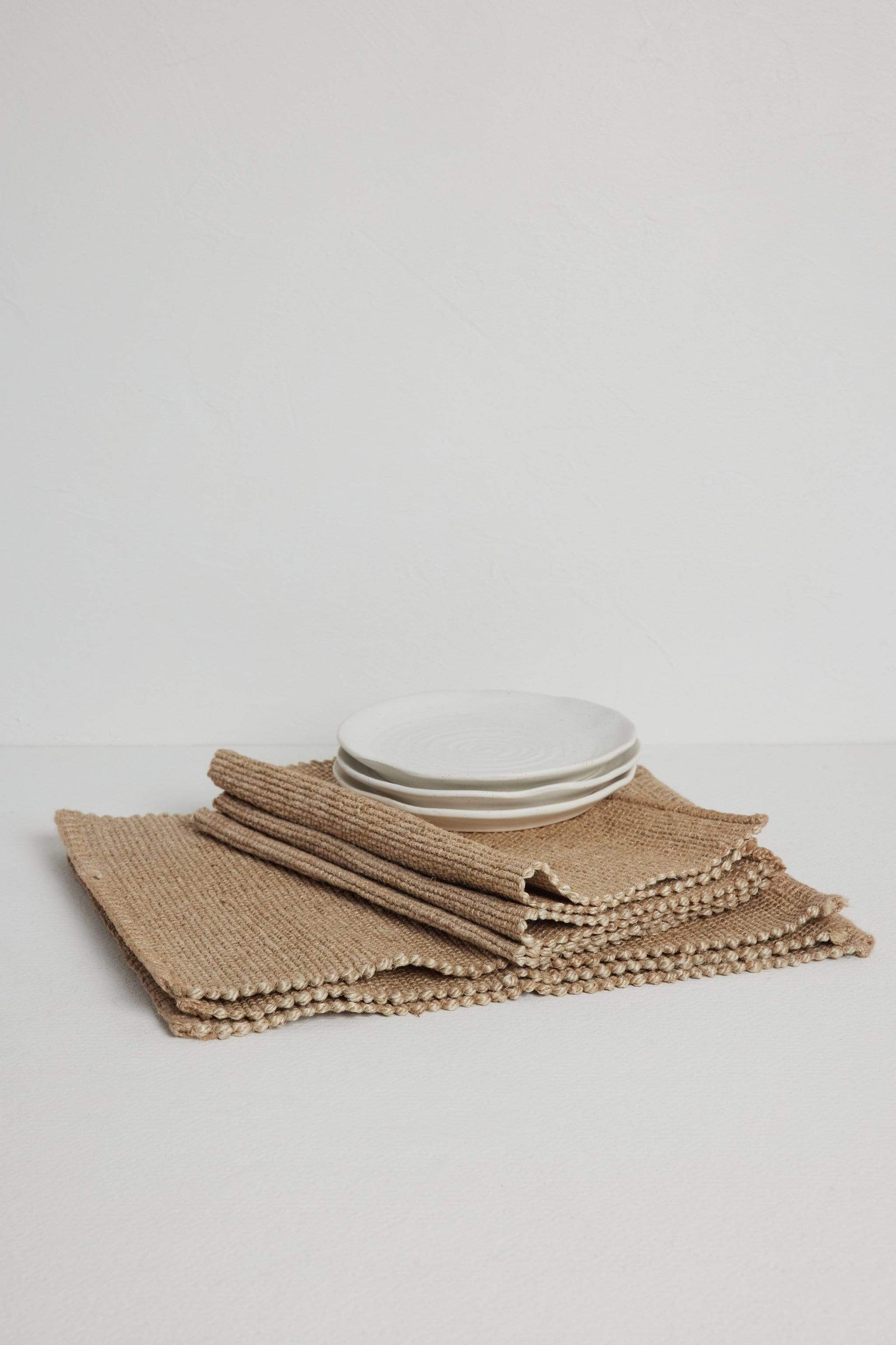 The Dharma Door Home, Table and Gifts Malu Placemat Set x 6 - Charcoal Malu Placemat Set x 6 - Natural