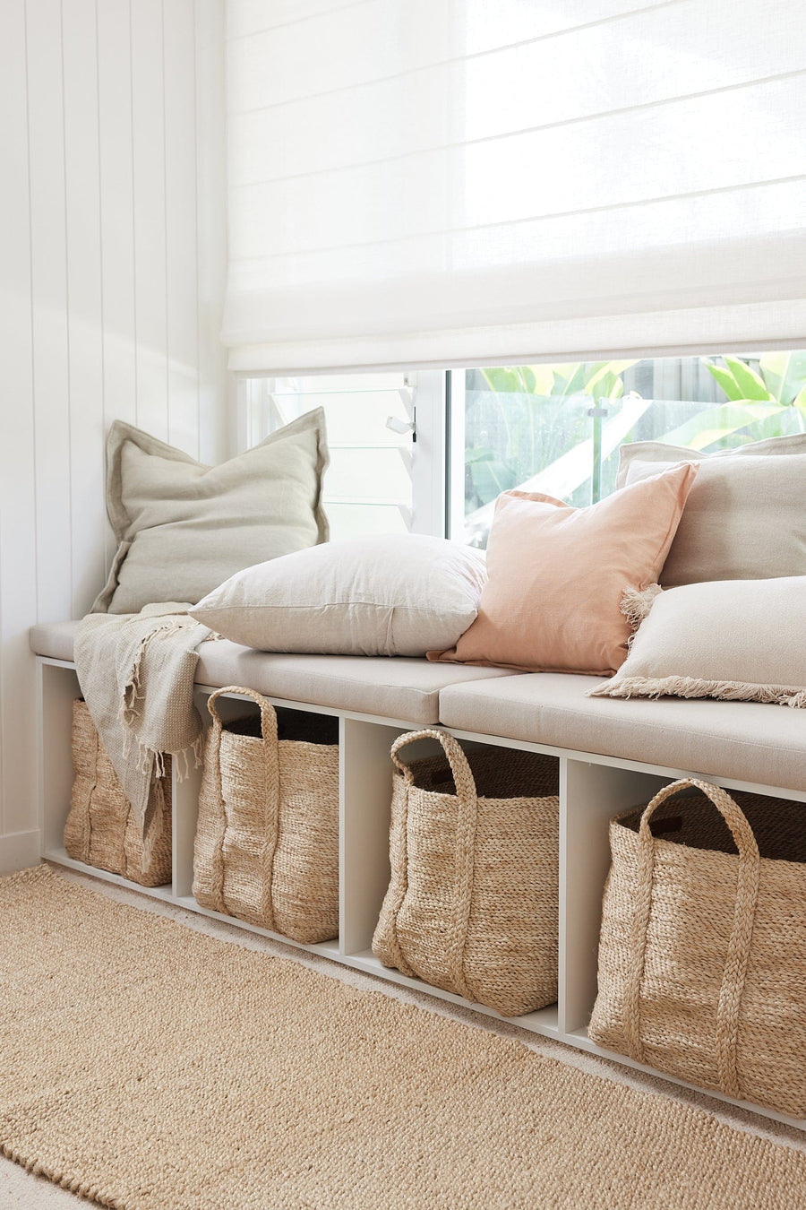 Large Jute Basket - Natural