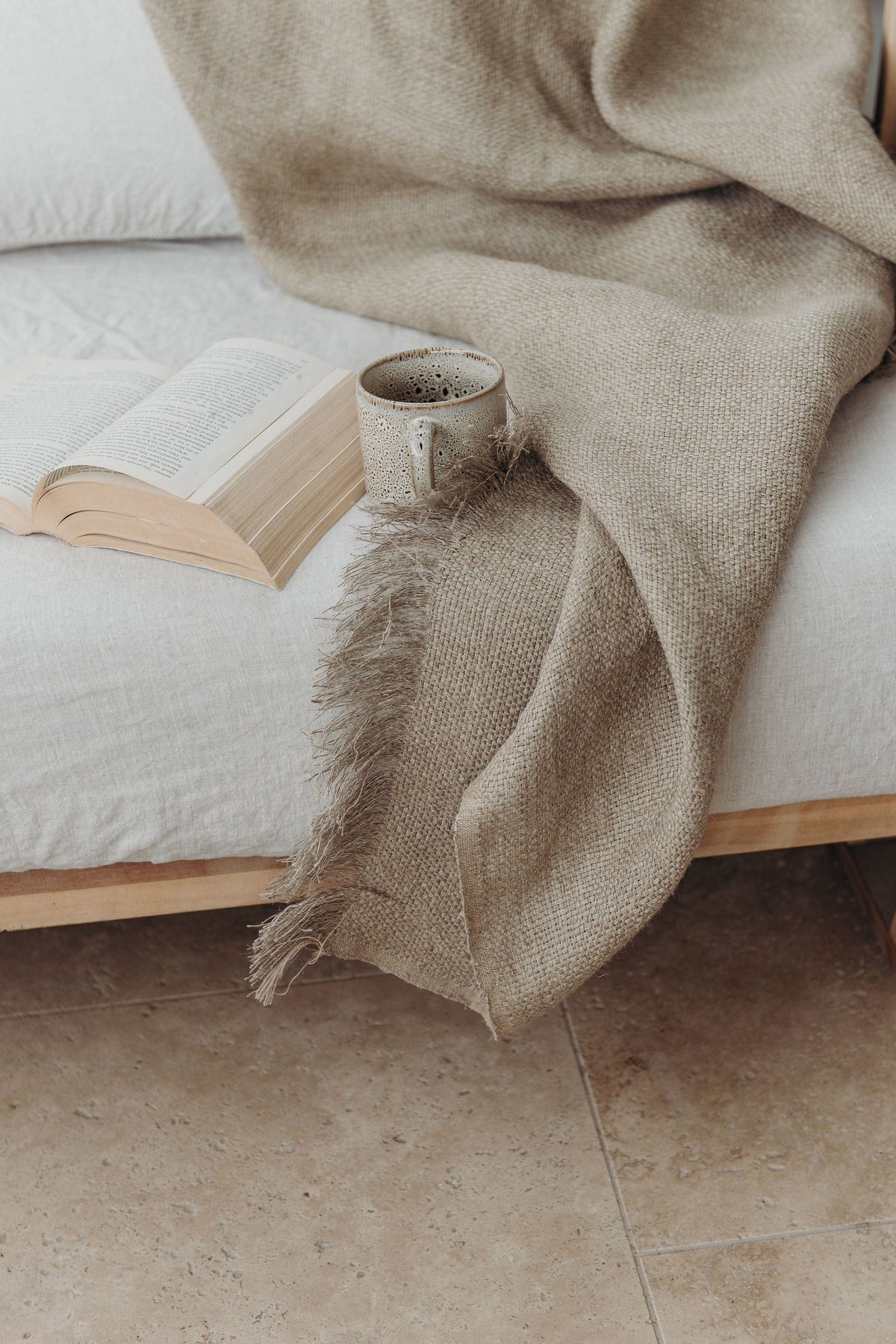 Uma Throw - Natural Linen
