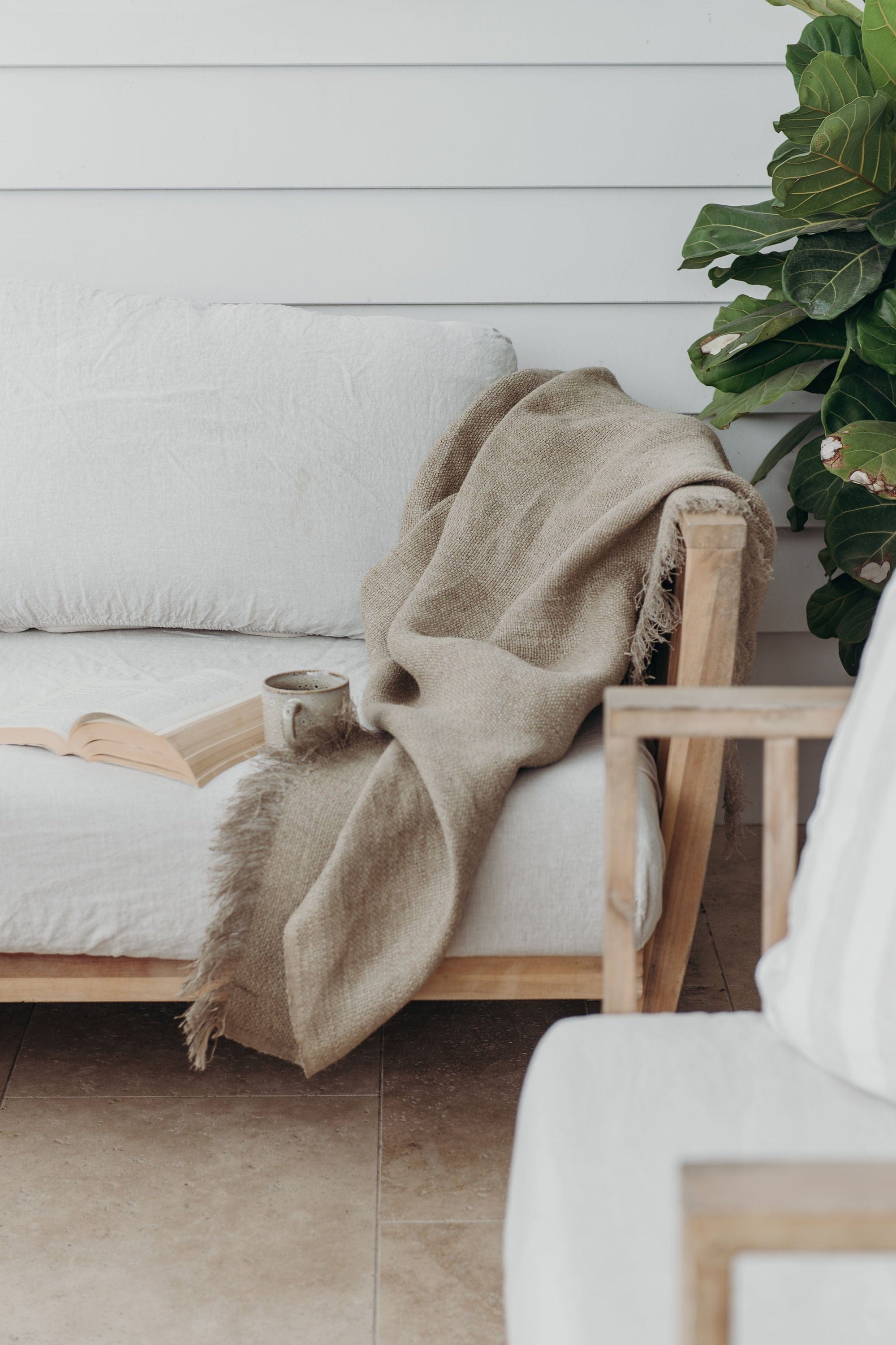 Uma Throw - Natural Linen
