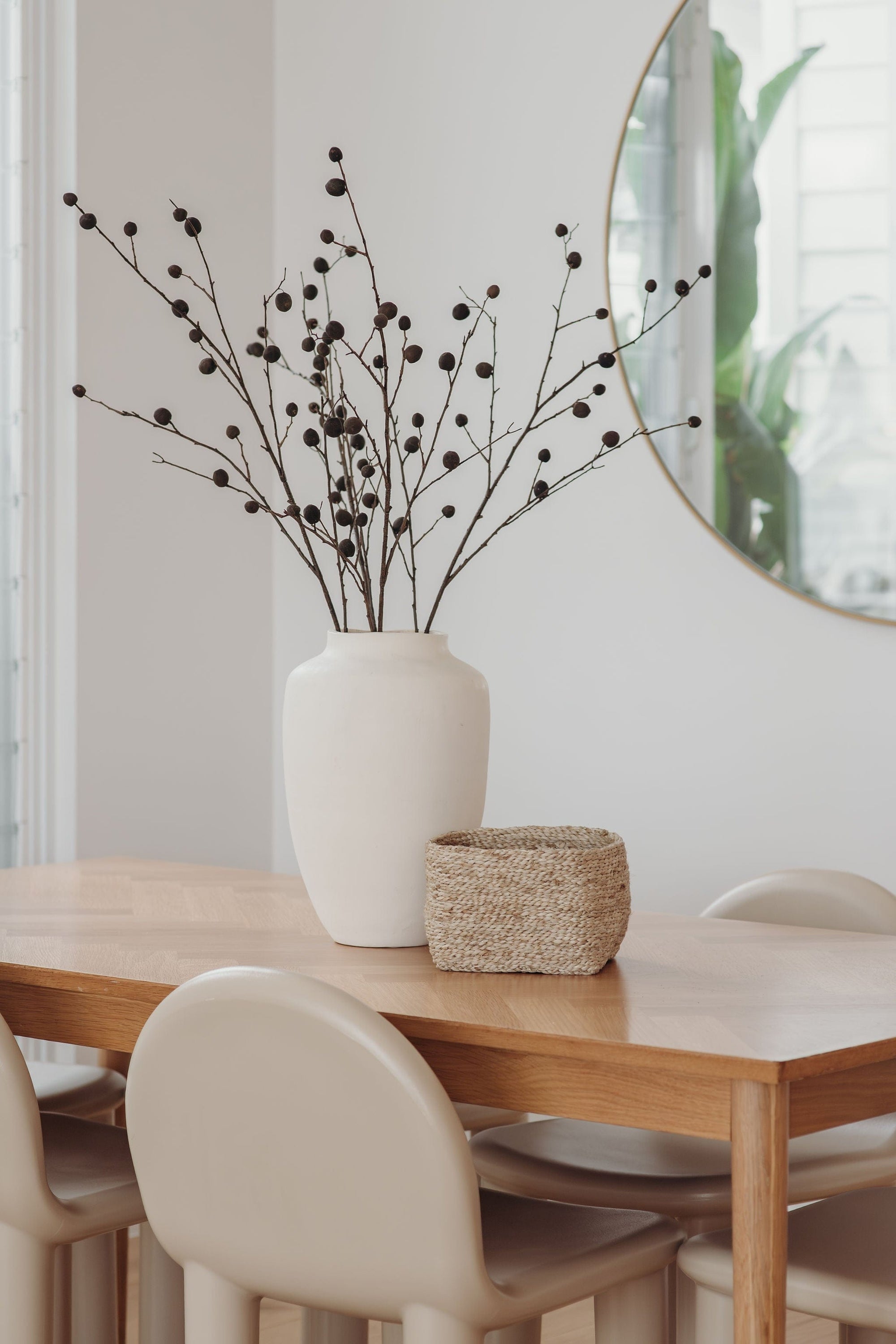 Small Jute Basket - Short Square