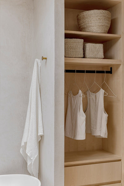 Handwoven Bath Towel - White