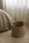 Large Round Jute Basket - Natural