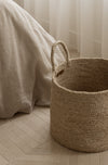 Large Round Jute Basket - Natural