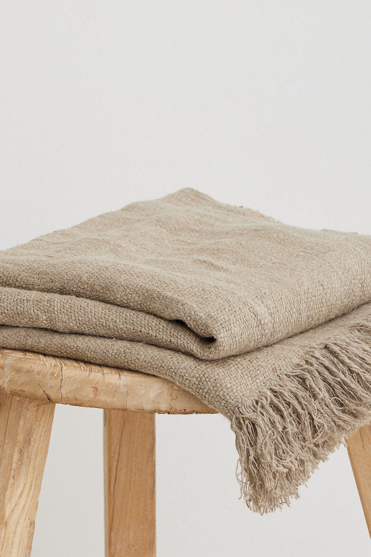 The Dharma Door Throw Uma Throw - Natural Linen