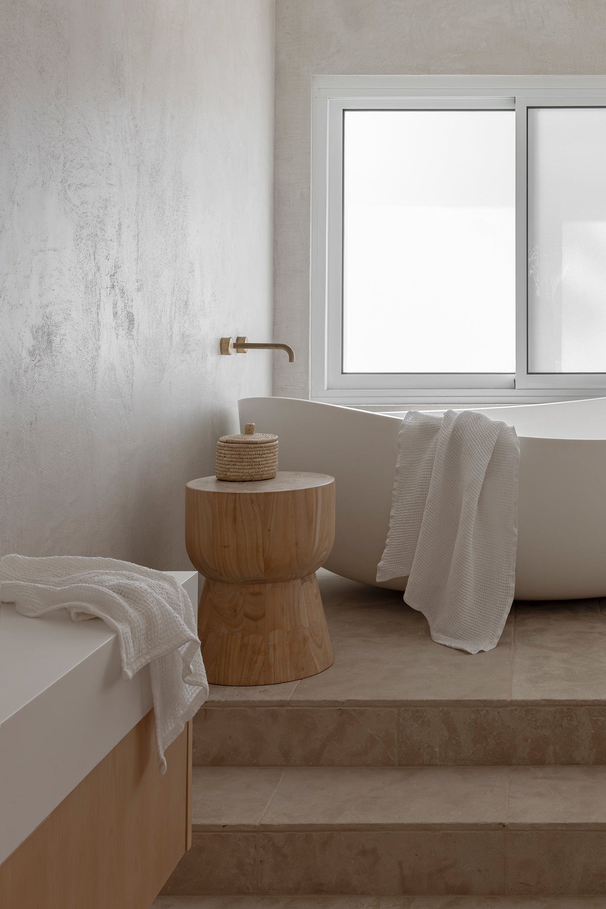 Handwoven Bath Towel - White