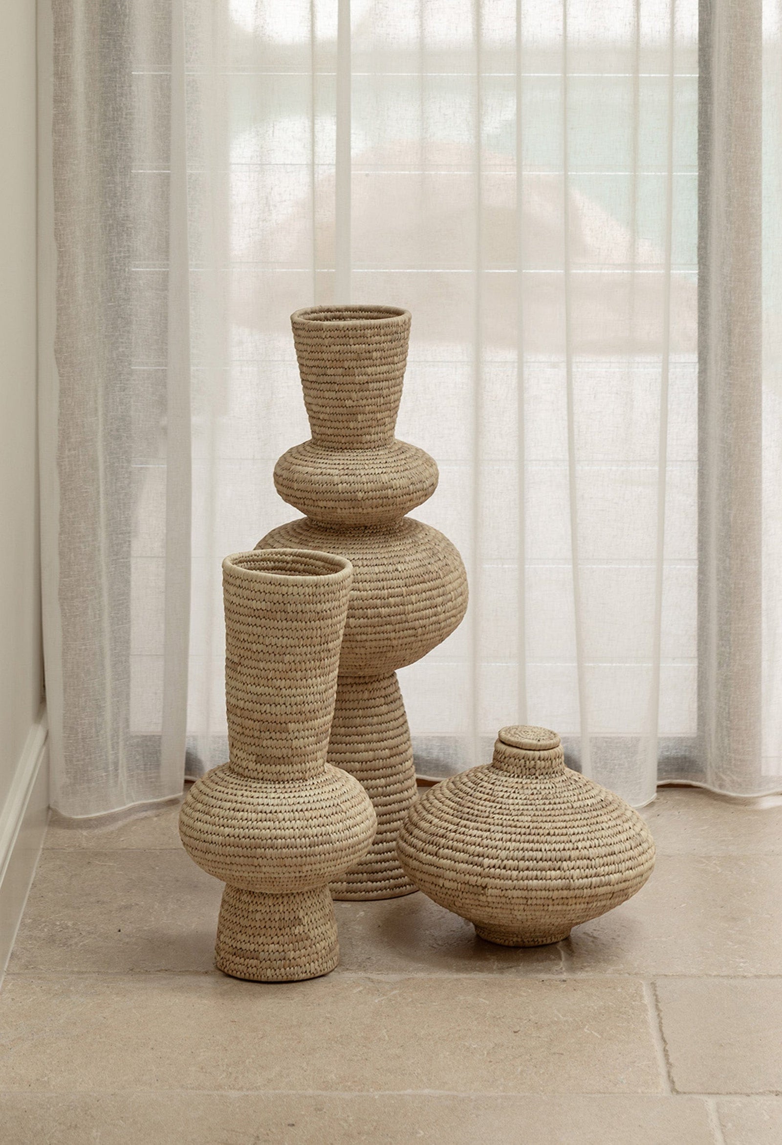 Indra Woven Floor Vase