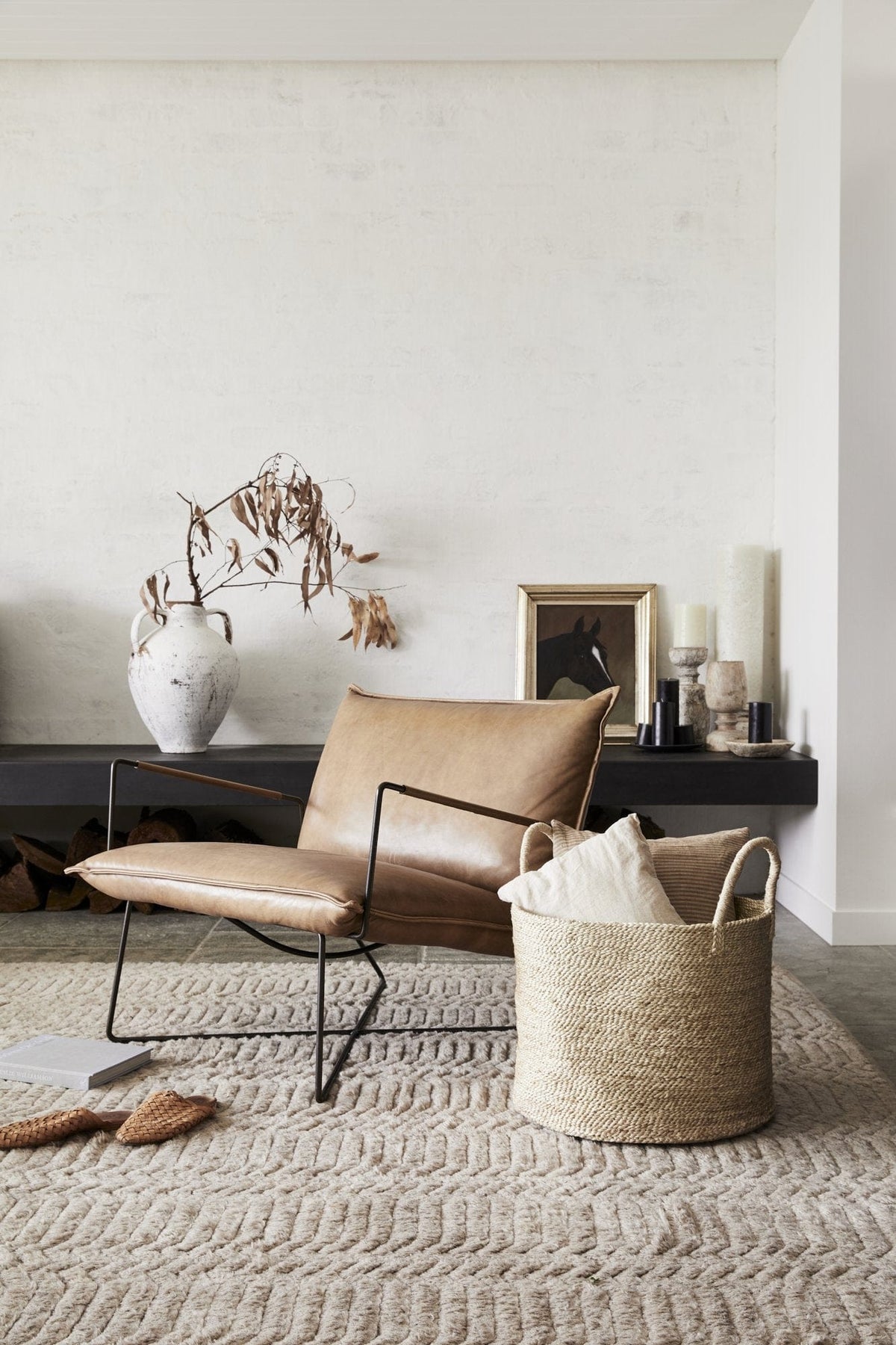 Large Round Jute Basket - Natural