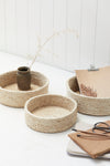 Trio of Round Baskets - Natural