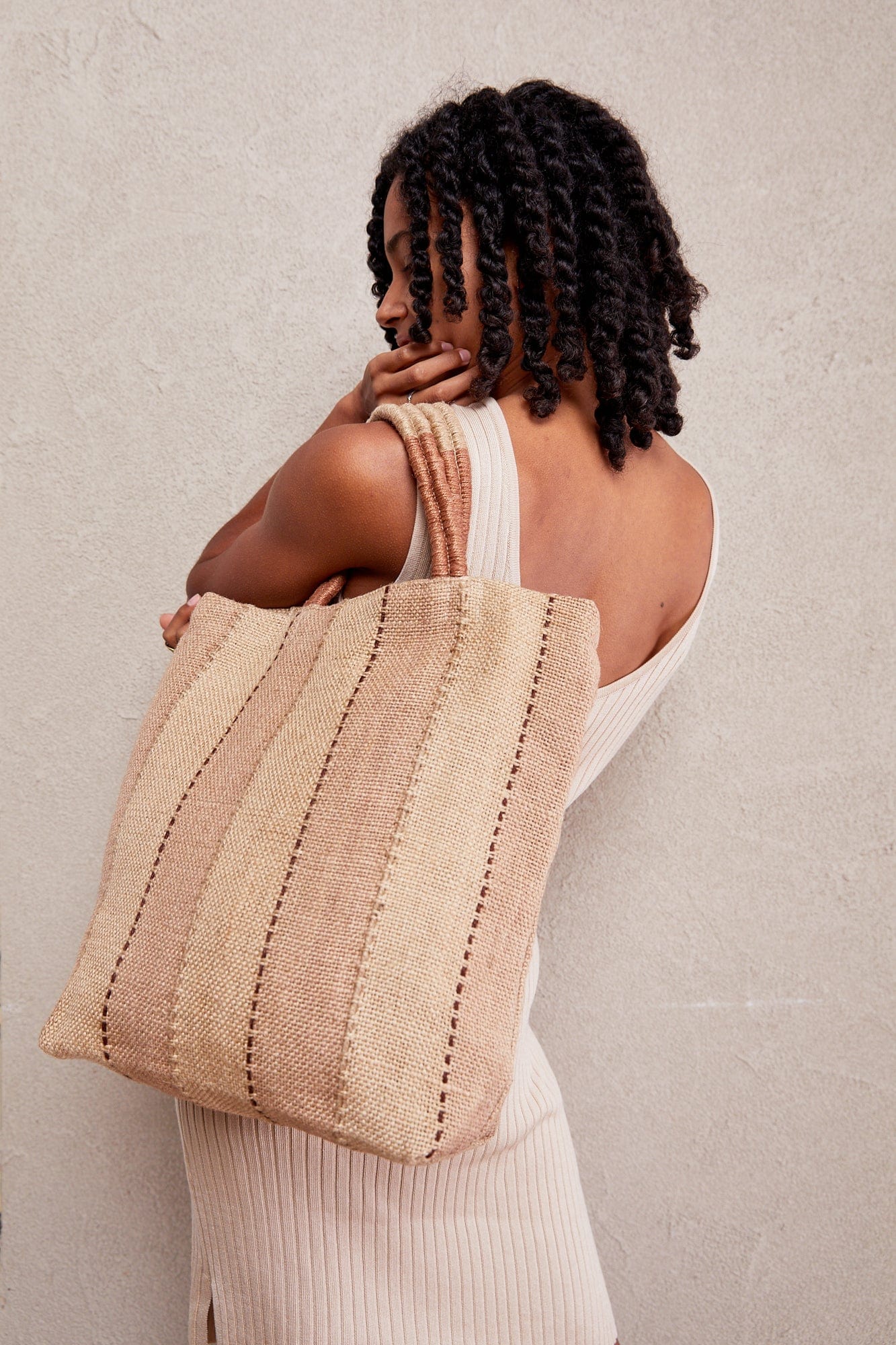 Jute Shopper  - Clay