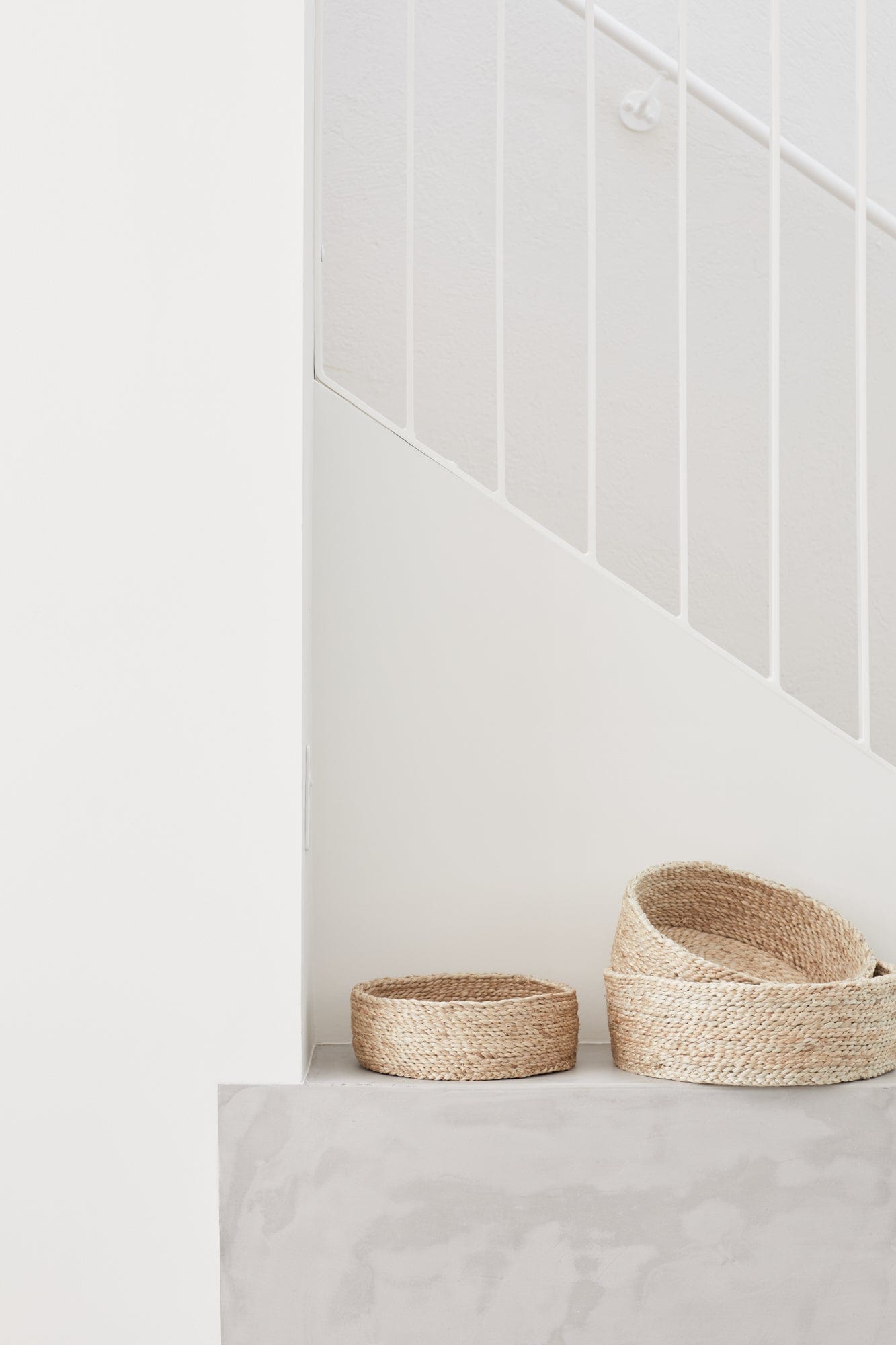 Trio of Round Baskets - Natural