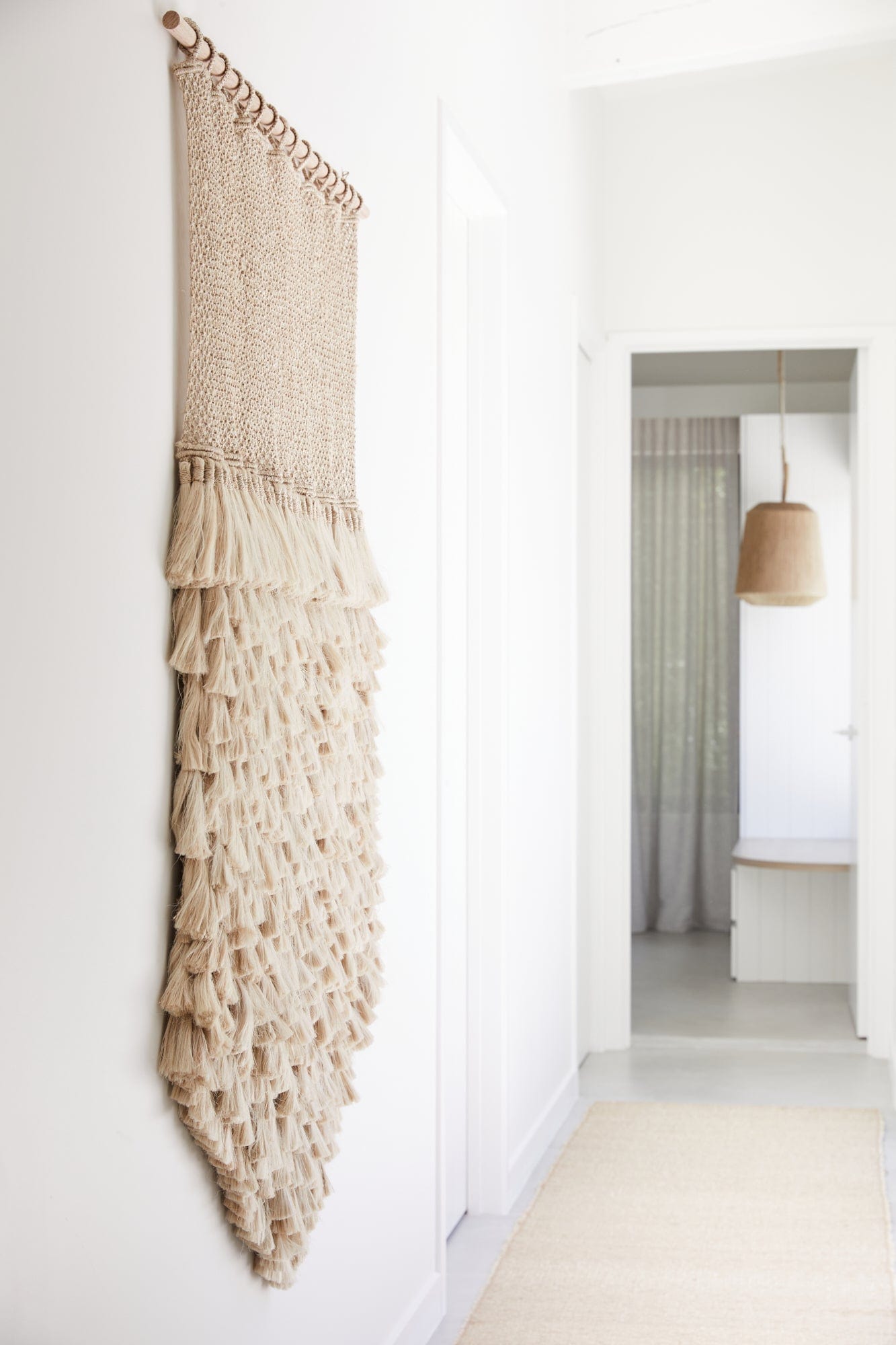 Jumbo Tassel Wall Hanging - Natural