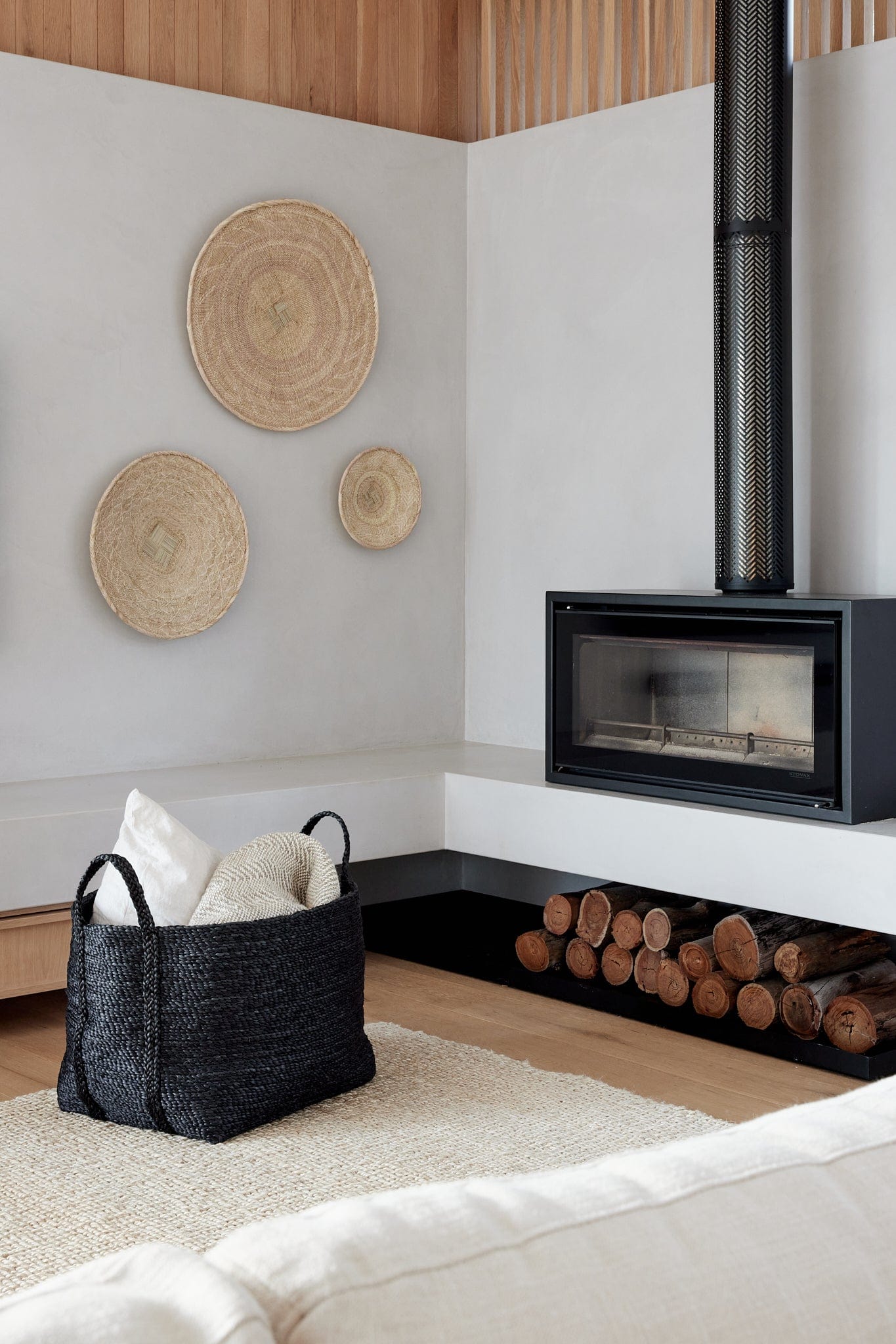 Large Jute Basket - Charcoal