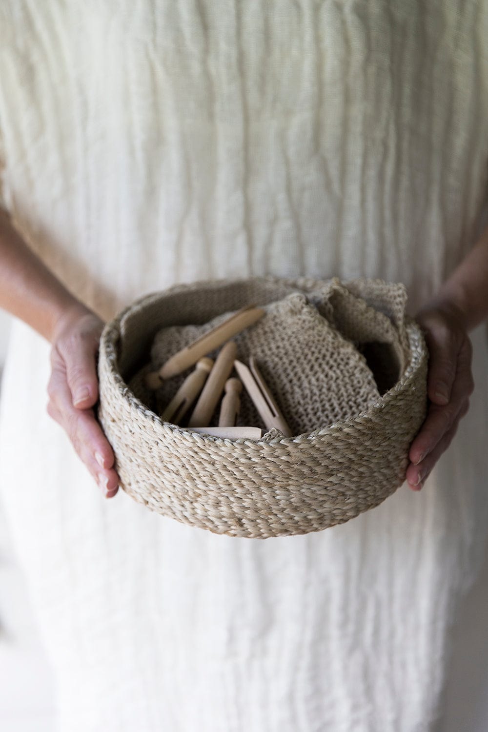 Trio of Round Baskets - Natural