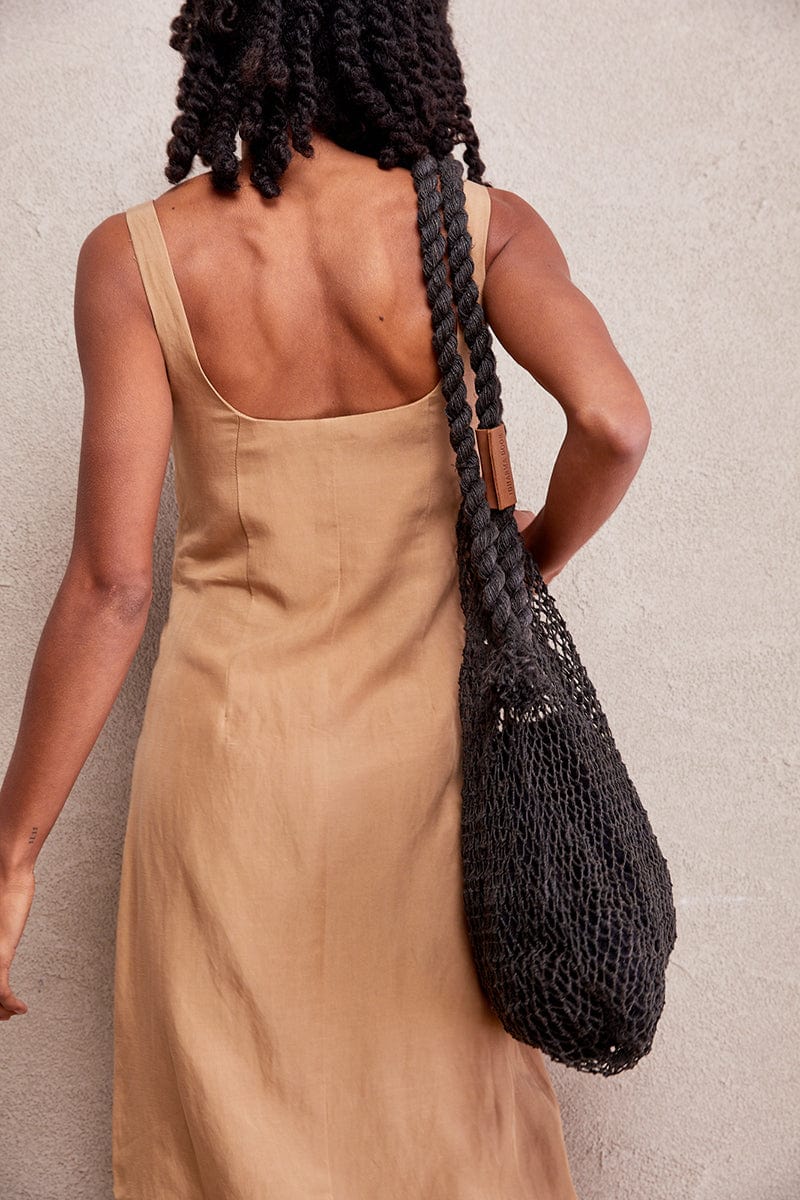 Hemp String Bag - Charcoal