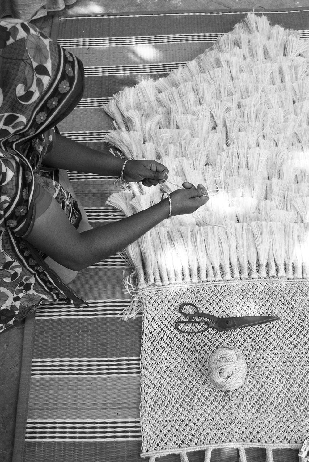 Jumbo Tassel Wall Hanging - Natural