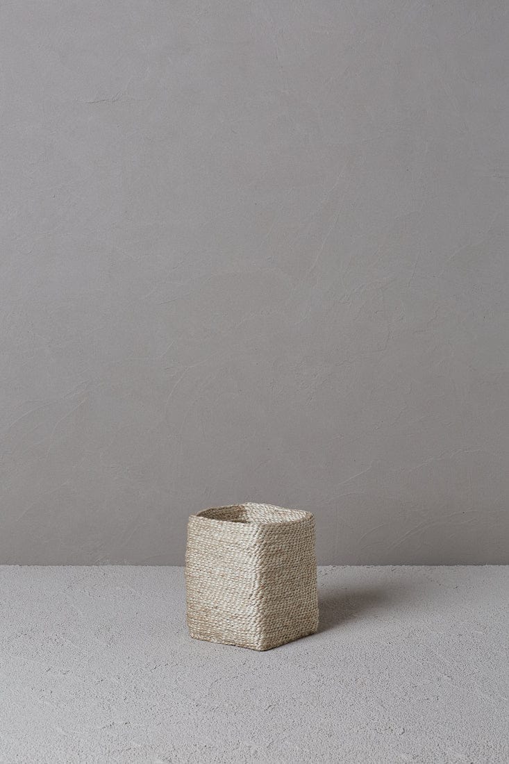 Small Jute Basket - Tall Square