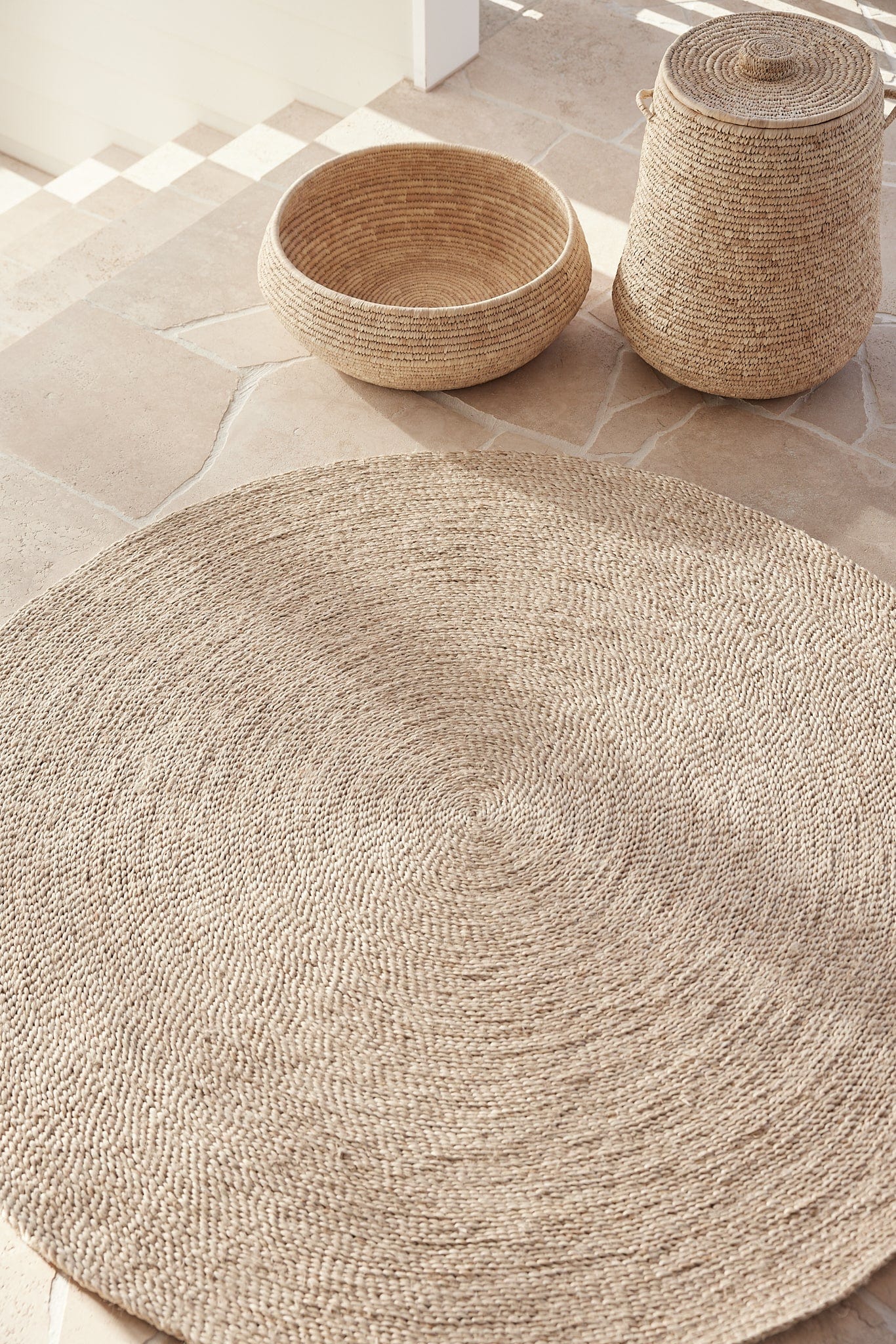 Shahi Round Jute Rug - Small
