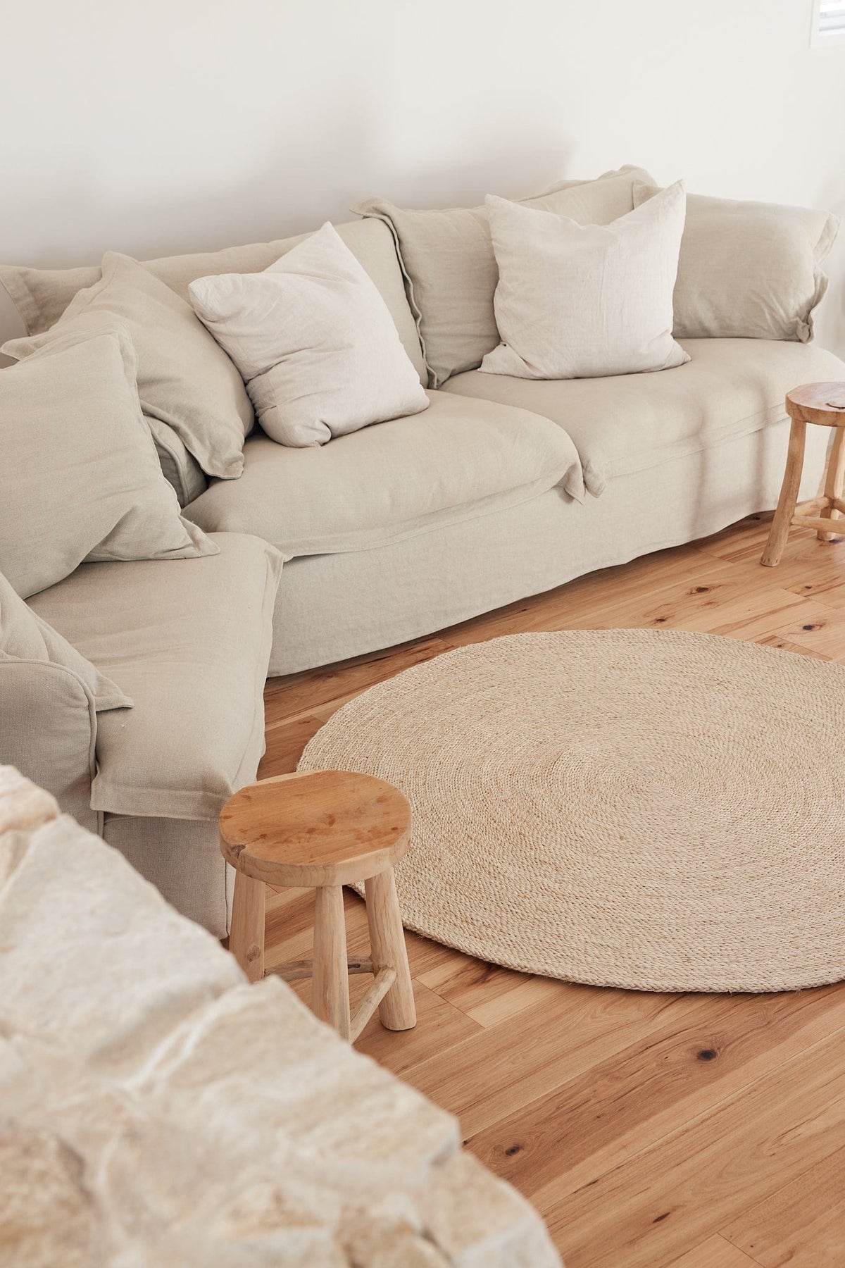 Shahi Round Jute Rug - Small