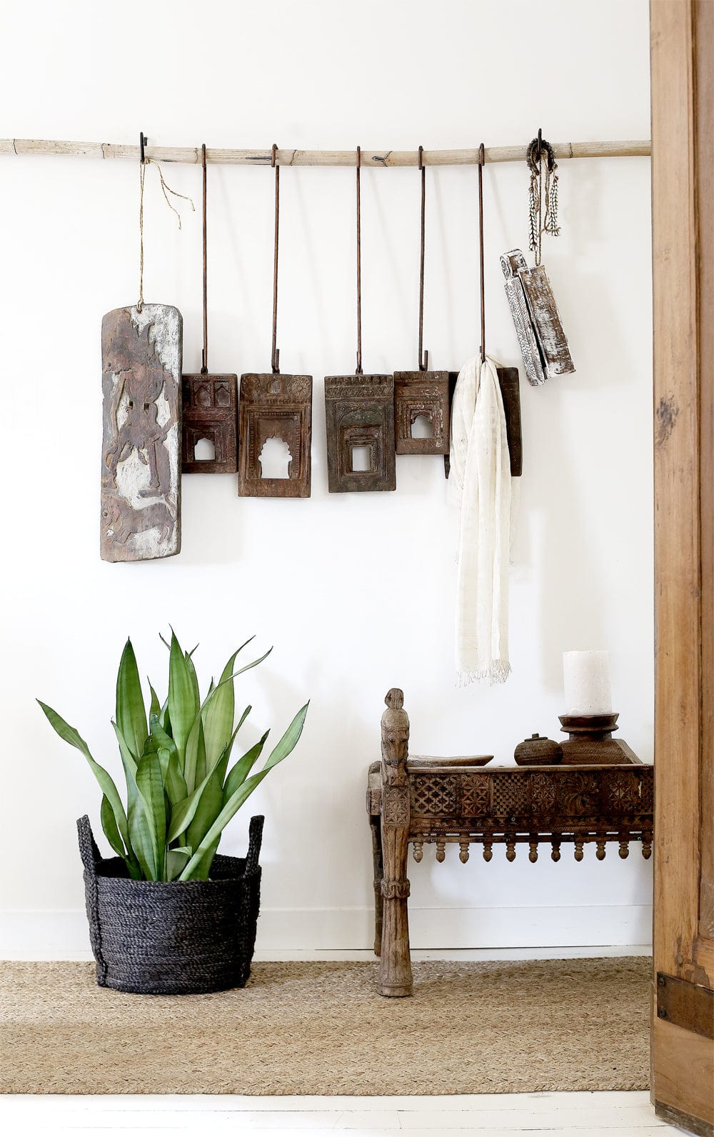 Round Jute Basket - Charcoal