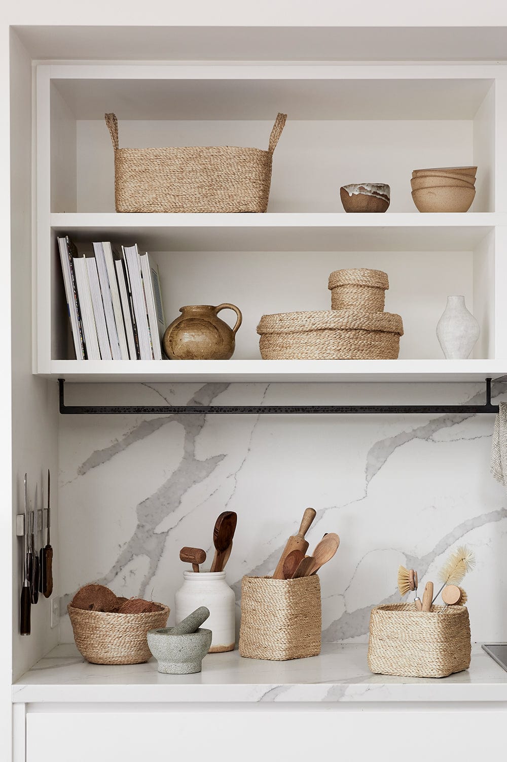 Trio of Jute Baskets - Natural