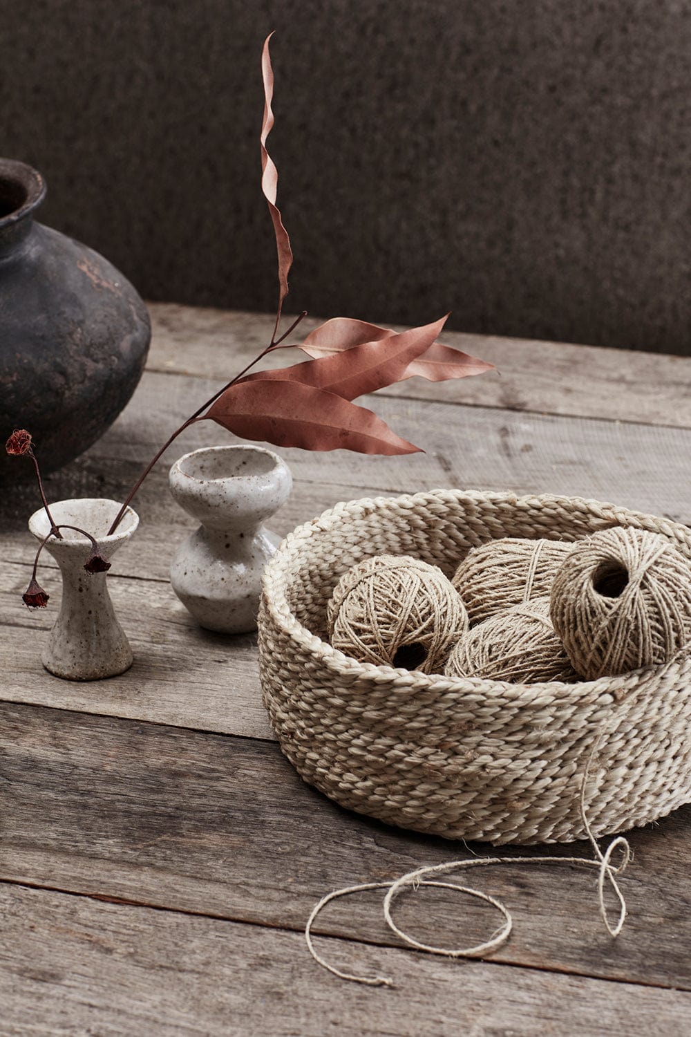 Trio of Round Baskets - Natural