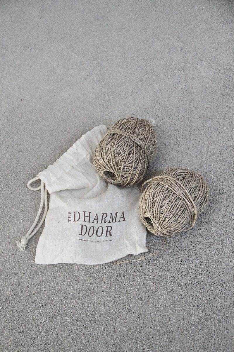 Natural Thin Hemp Twine - 2 x 50m balls