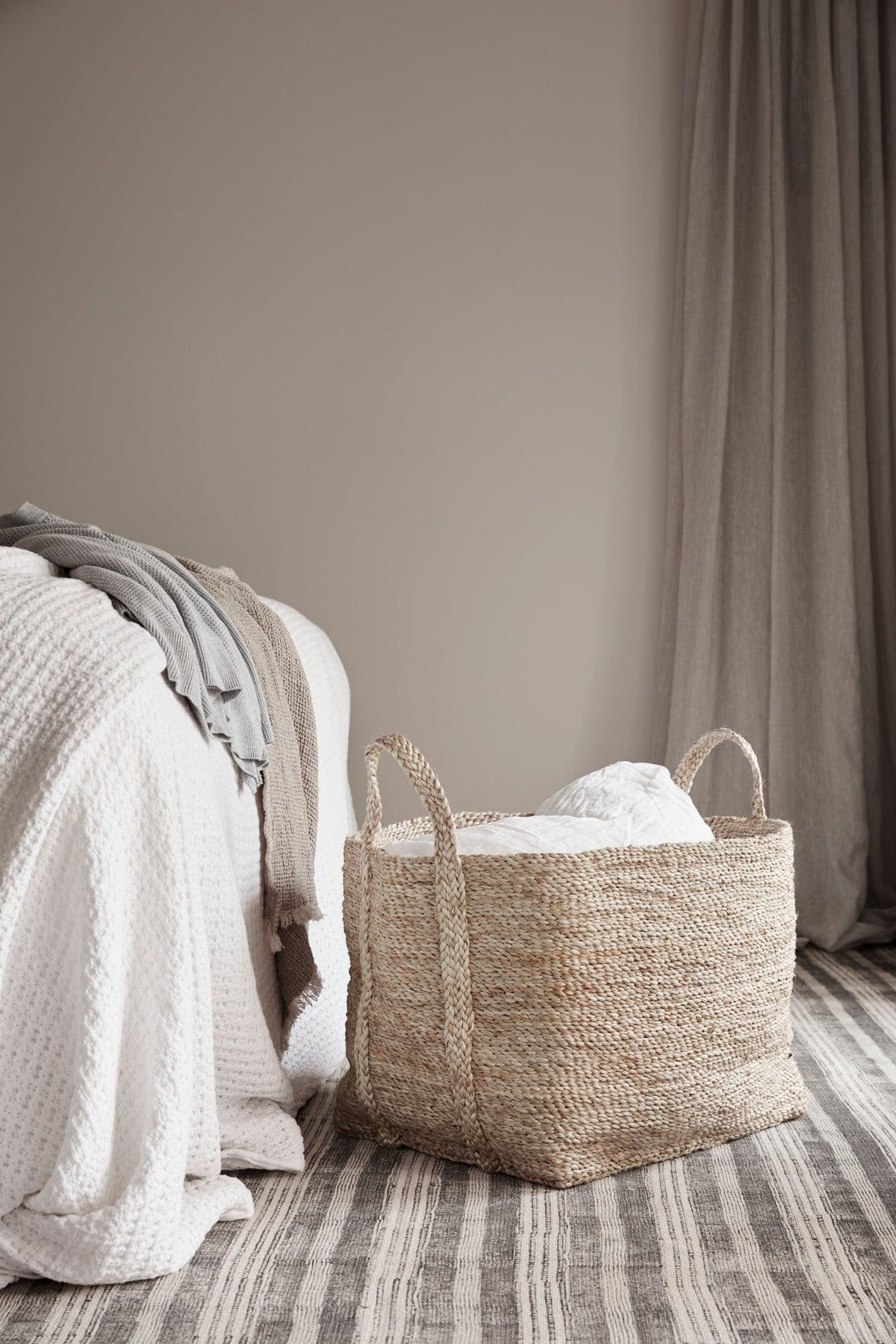 Large Jute Basket - Natural
