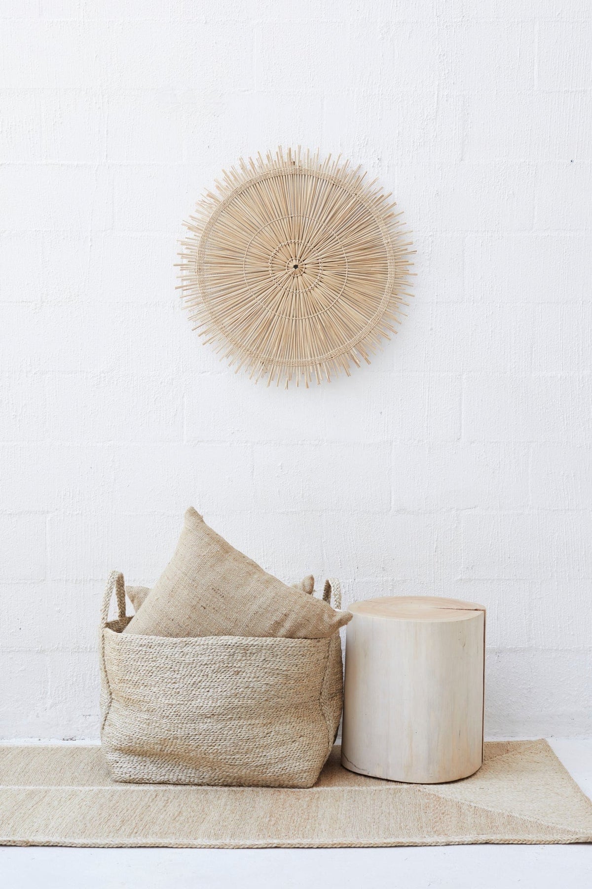 Large Jute Basket - Natural