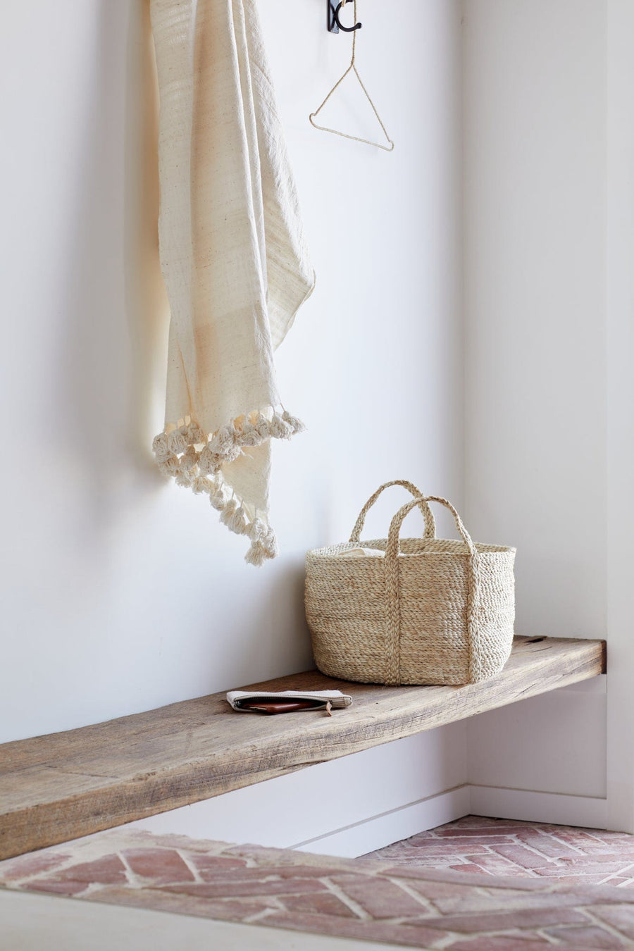 Round Jute Basket - Natural