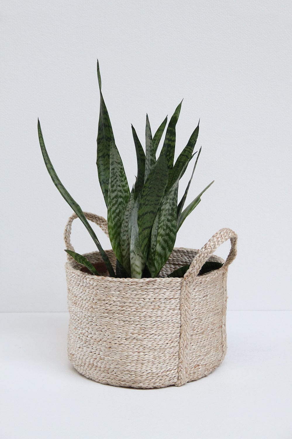 Round Jute Basket - Natural