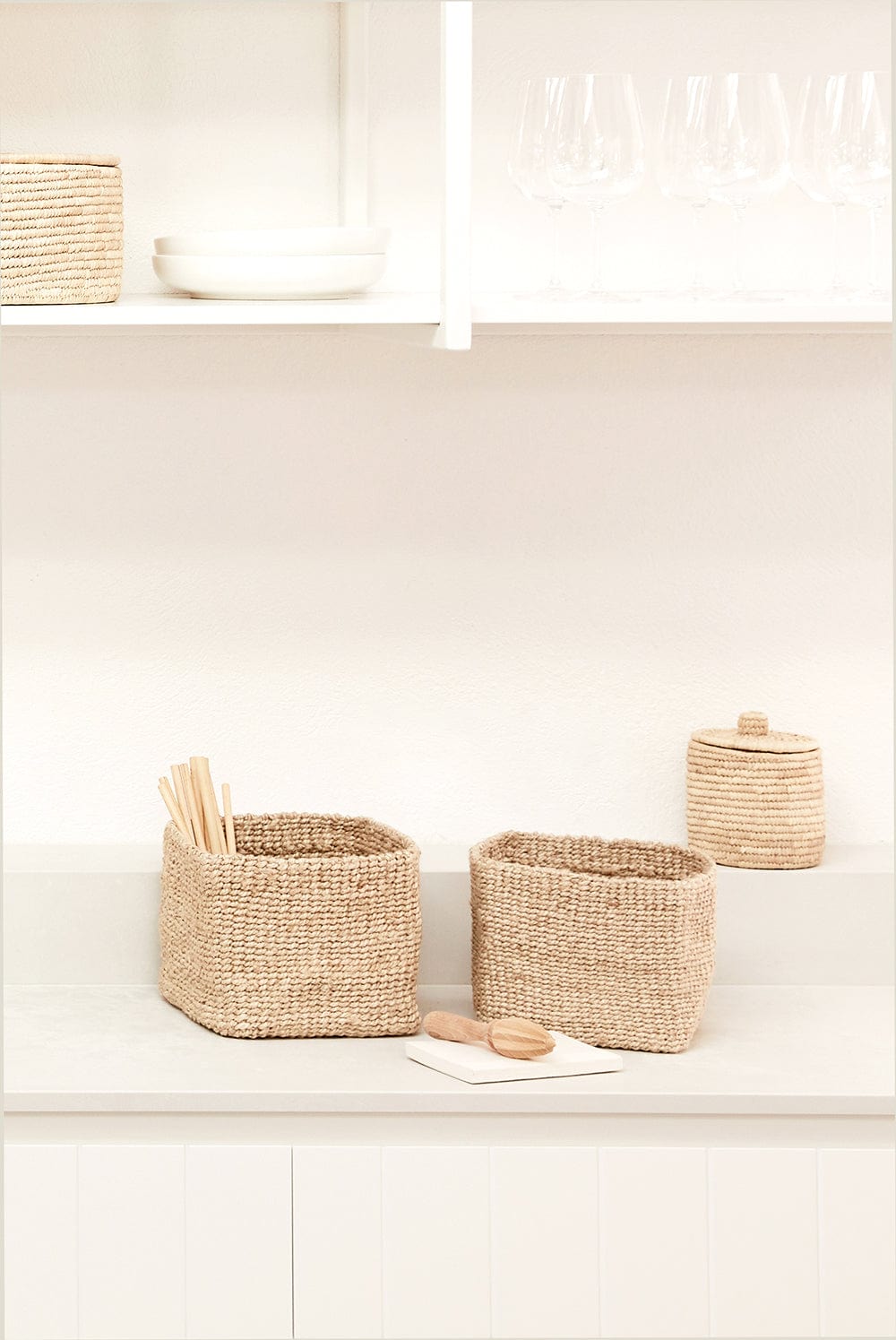 Small Sona Square Basket Duo