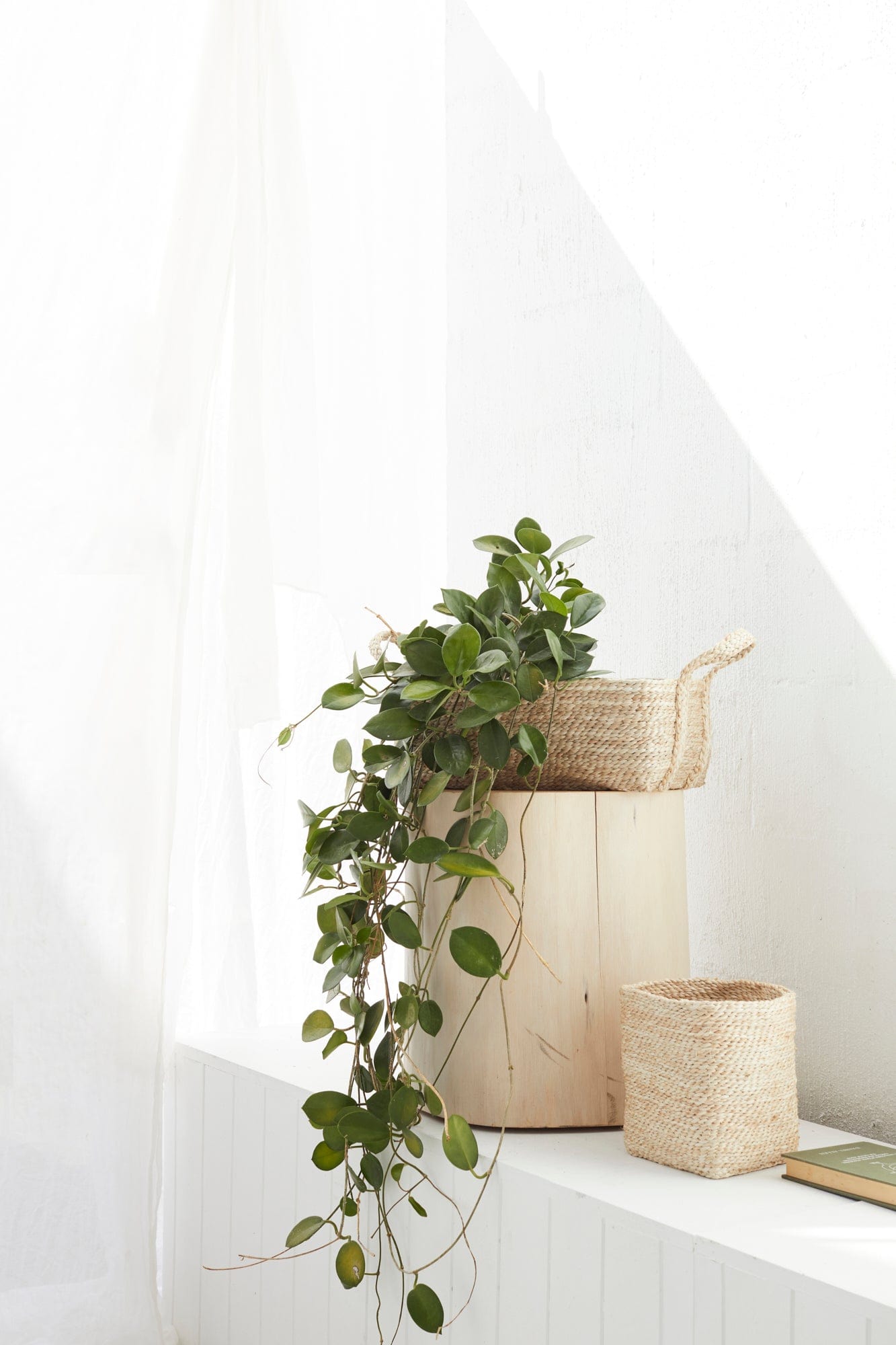 Small Jute Basket - Tall Square