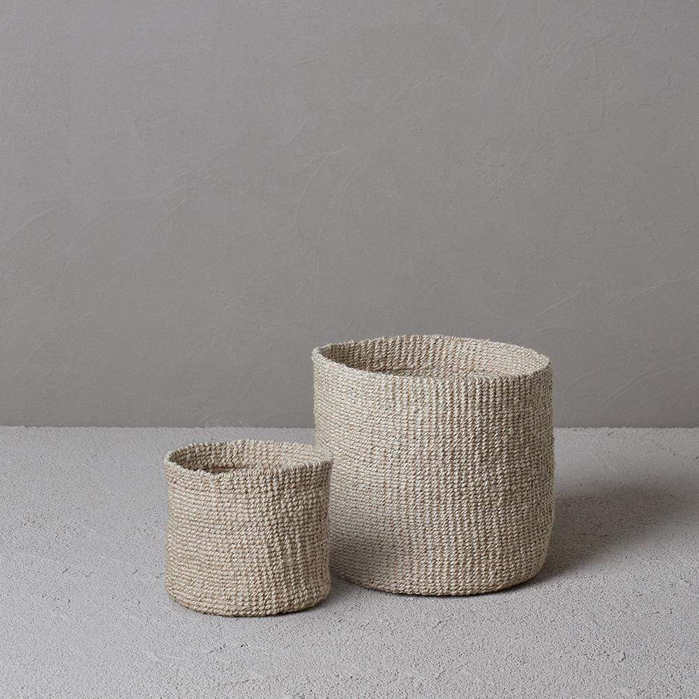 The Dharma Door Basket Woven Pot Duo Woven Pot Duo