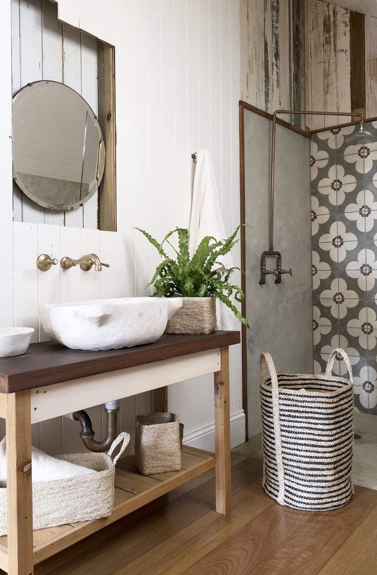 Laundry Basket - Striped