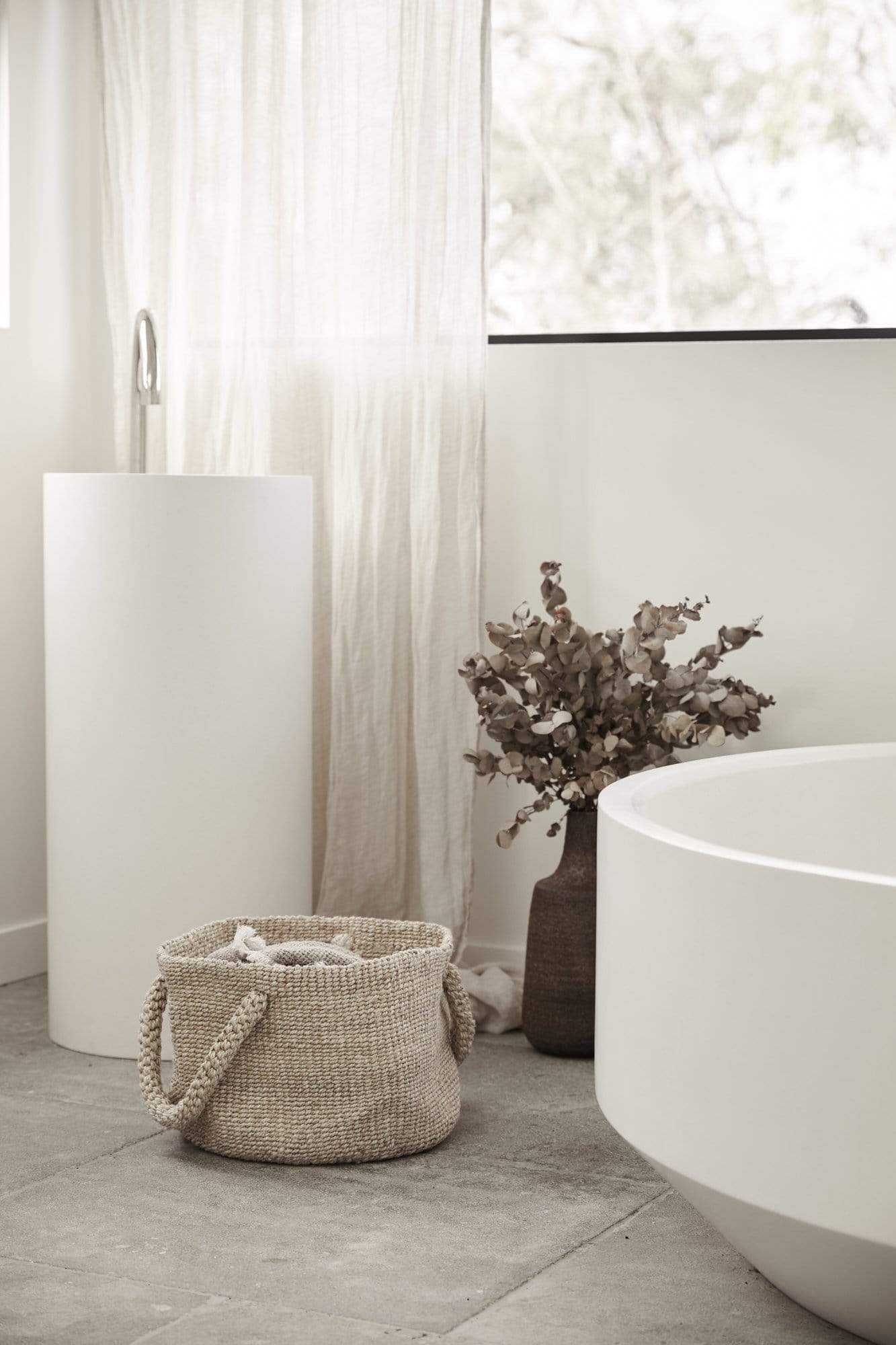 The Dharma Door Baskets and Storage Seafarers Basket - Natural Seafarer Basket - Small