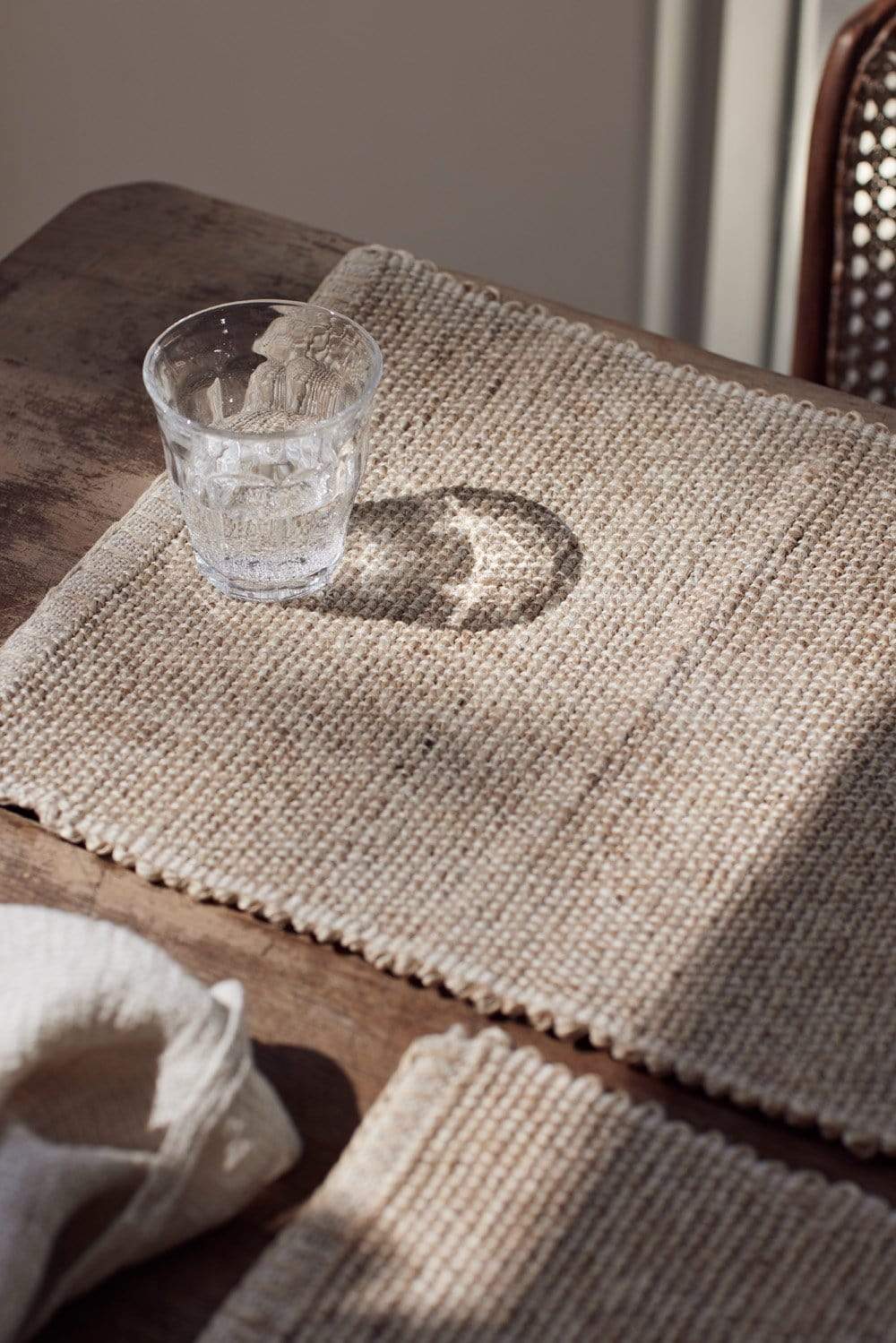 The Dharma Door Home, Table and Gifts Malu Placemat Set x 6 - Bone Malu Placemat Set x 6 - Bone