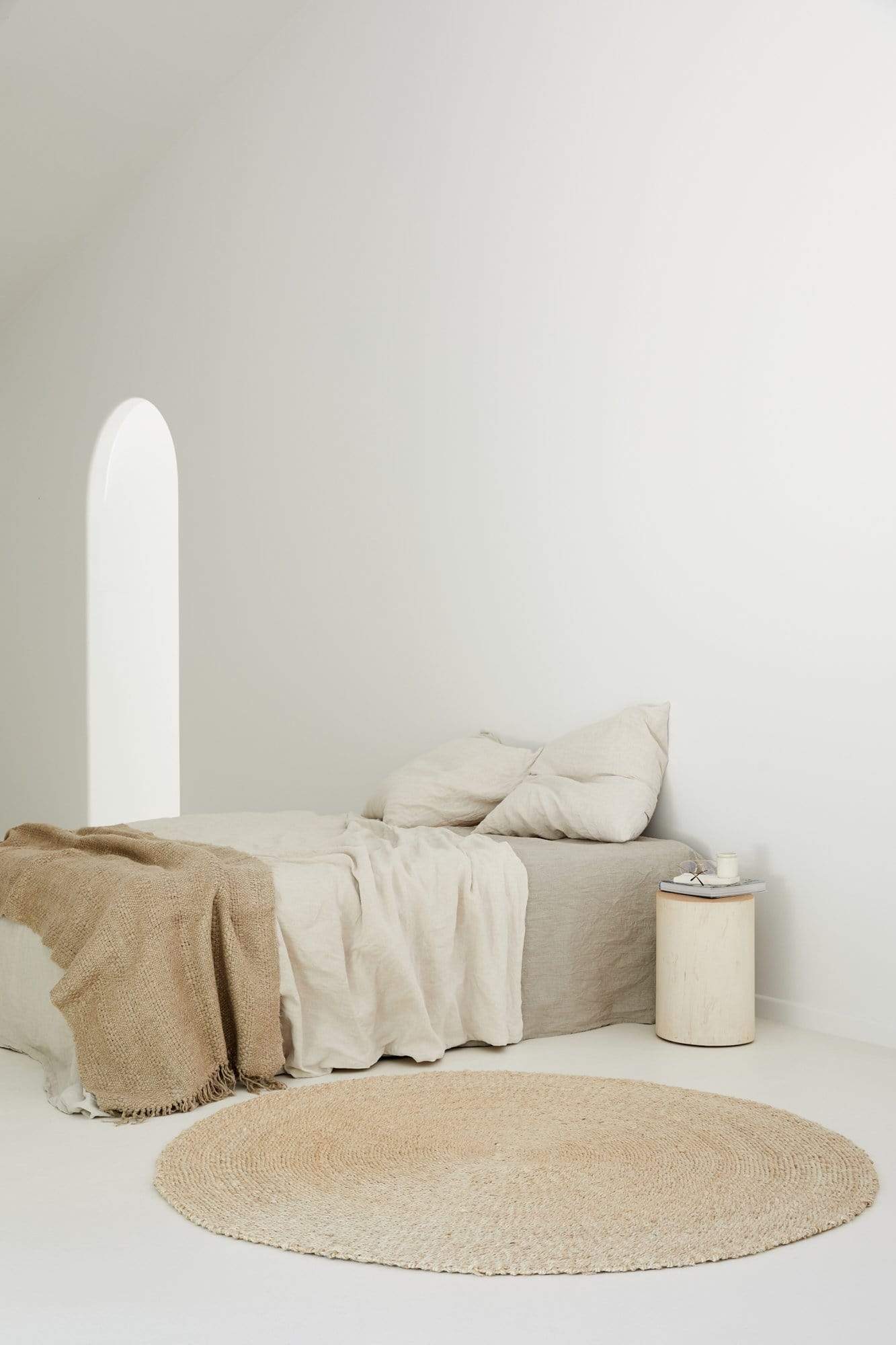 The Dharma Door Rug Dari Round Jute Rug - Large