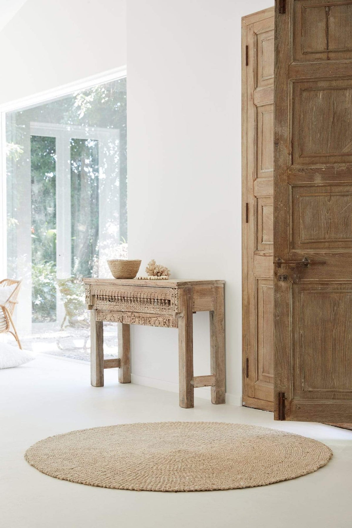 The Dharma Door Rug Dari Round Jute Rug - Small