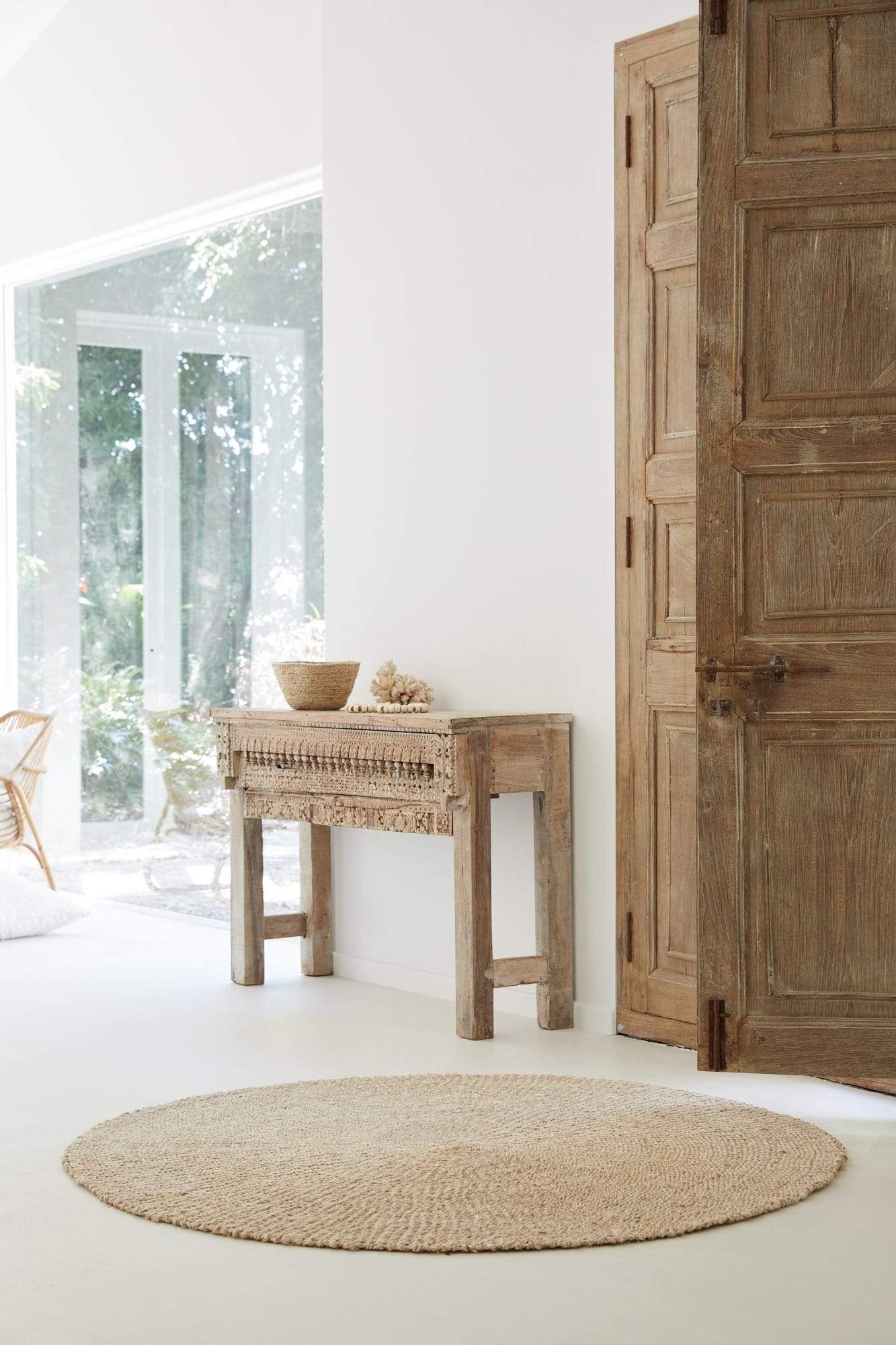 The Dharma Door Rug Dari Round Jute Rug - Small
