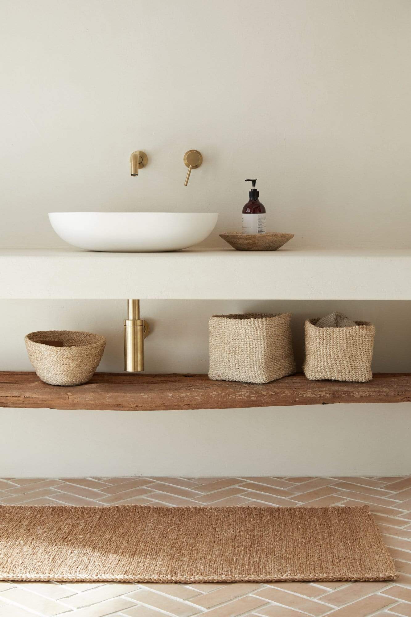 The Dharma Door Rugs and Runners Badami Mat - Dark Natural