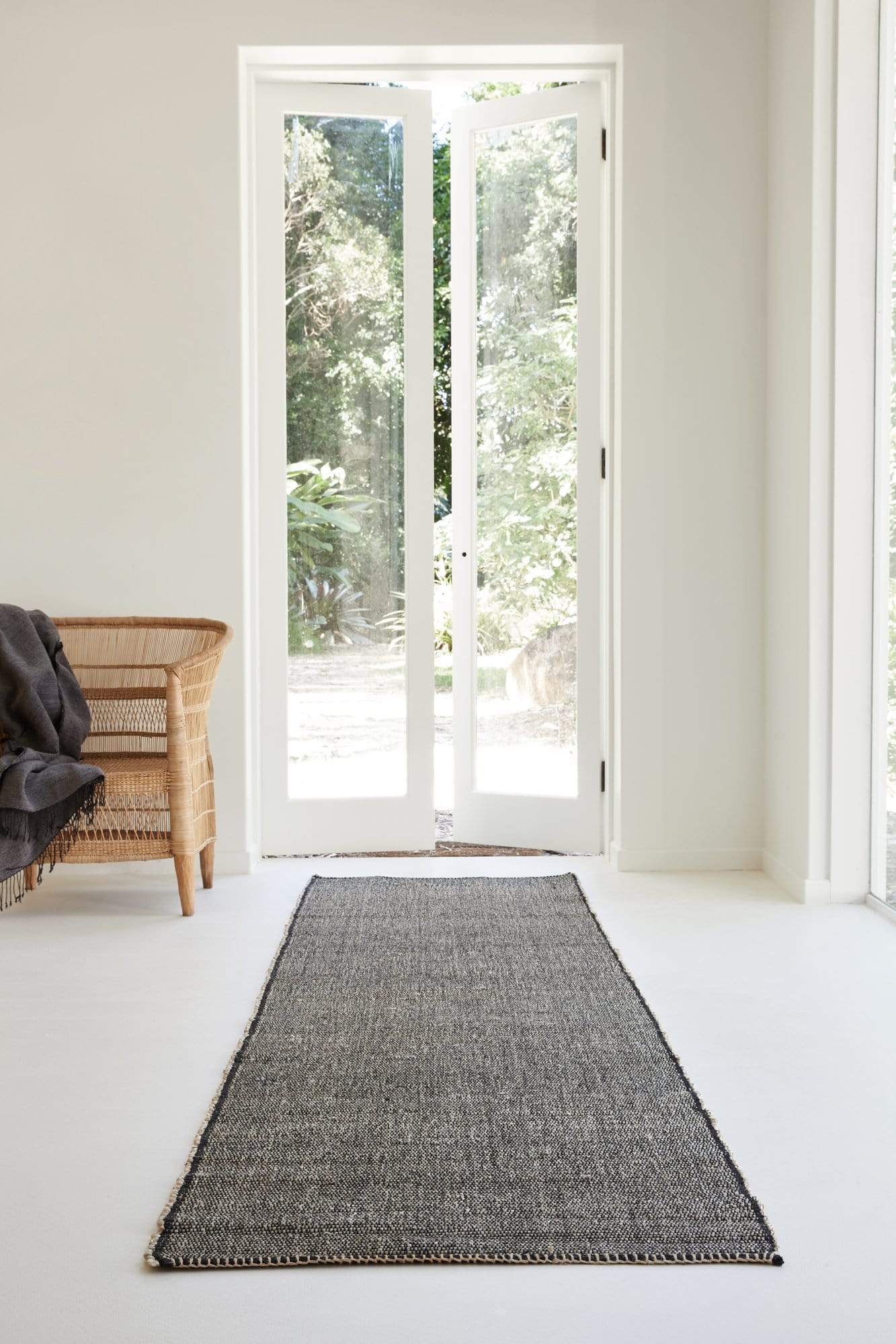 The Dharma Door Rugs and Runners Lahari Jute Floor Runner Lahari Jute Floor Runner -  Charcoal