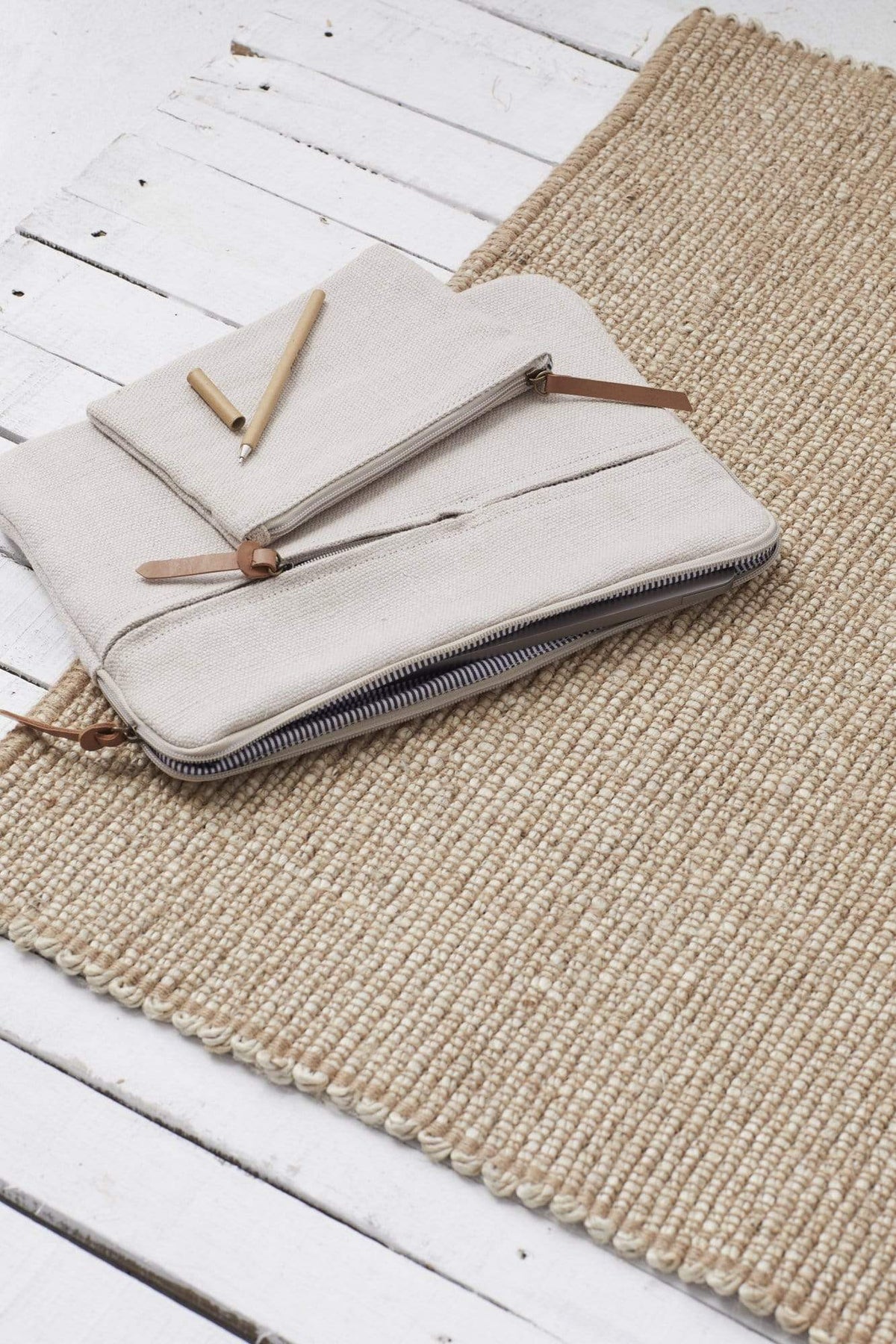 The Dharma Door Rugs and Runners Lahari Jute Runner Lahari Jute Floor Runner -  Natural